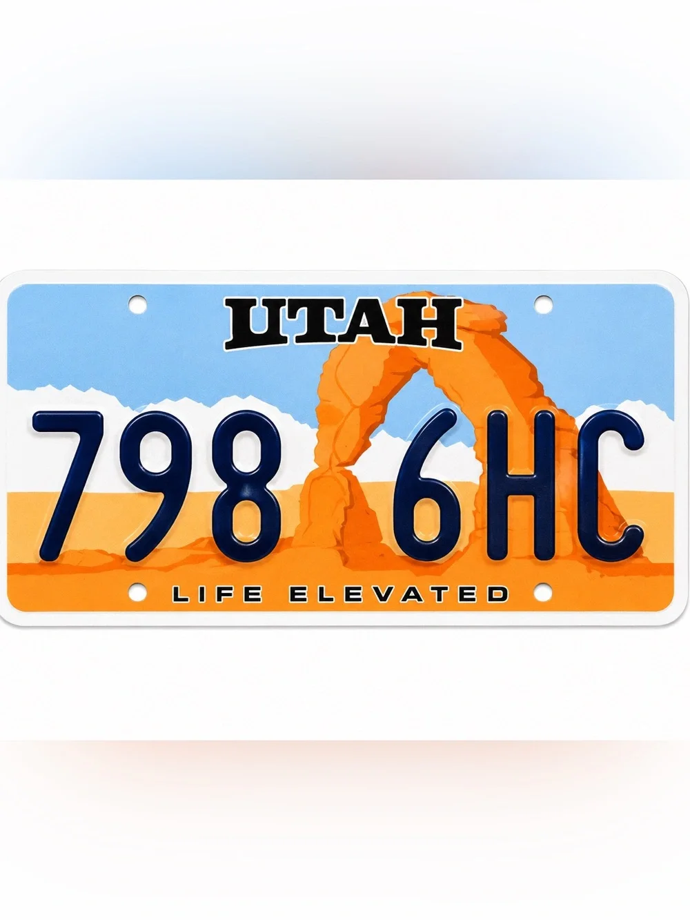 Utah Life Elevated License Plate